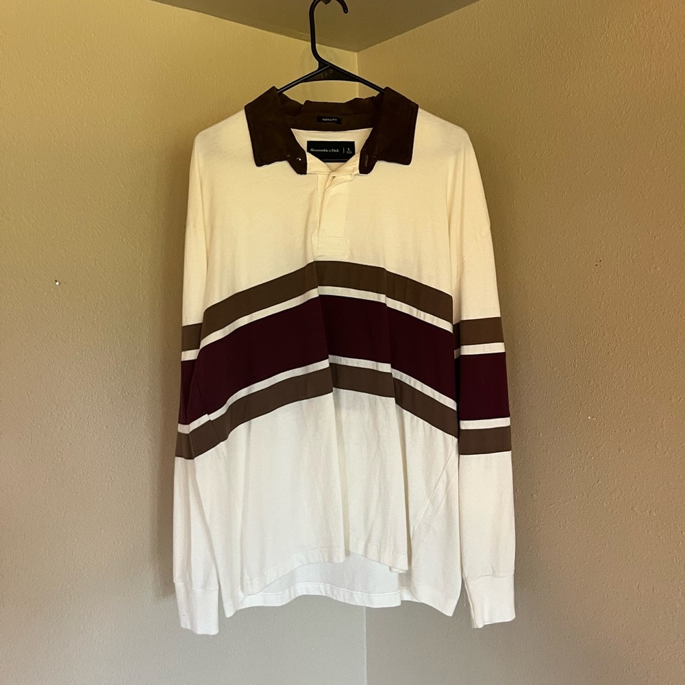 Abercrombie & Fitch Long Sleeve Polo Shirt